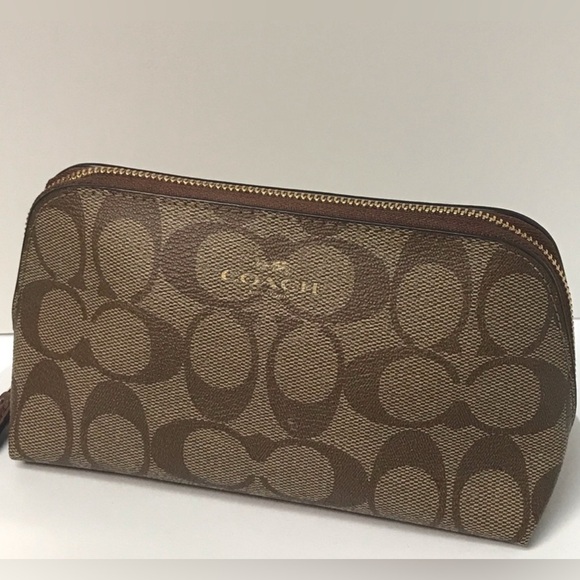 COACH Signature Cosmetic/Pencil Bag ❤️ - Picture 1 of 16